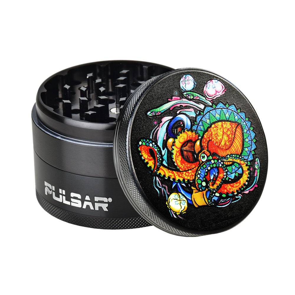 Pulsar 2.5” Metal 4-Piece Grinder - Multiple Designs! by Pulsar | Mission Dispensary