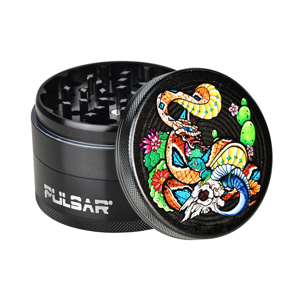Pulsar 2.5” Metal 4-Piece Grinder - Multiple Designs! by Pulsar | Mission Dispensary