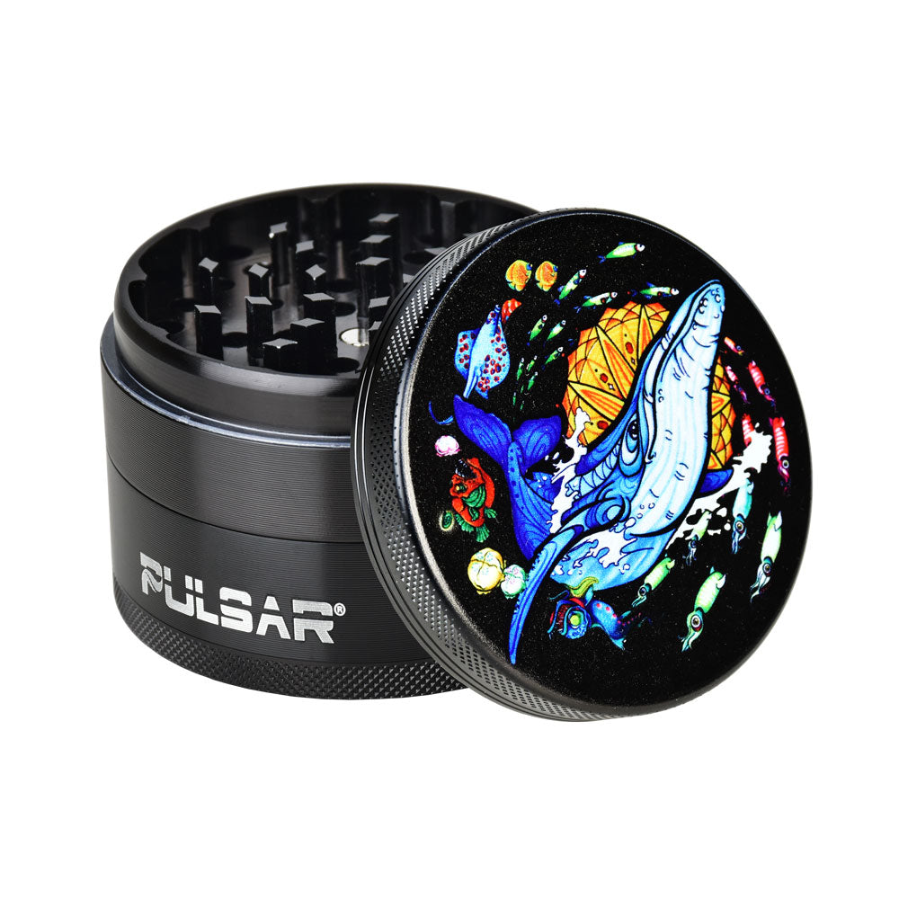 Pulsar 2.5” Metal 4-Piece Grinder - Multiple Designs! by Pulsar | Mission Dispensary
