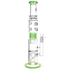 Pulsar 18” Multi Perc Boss Bong by Pulsar | Mission Dispensary