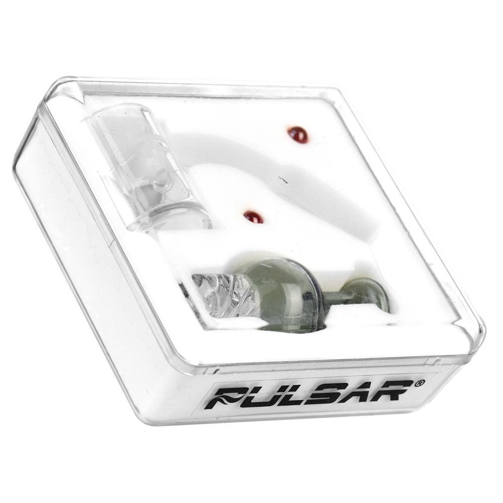 Pulsar Quartz Banger w. Helix Carb Cap (14mm Joint, 45° Angle) by Pulsar | Mission Dispensary