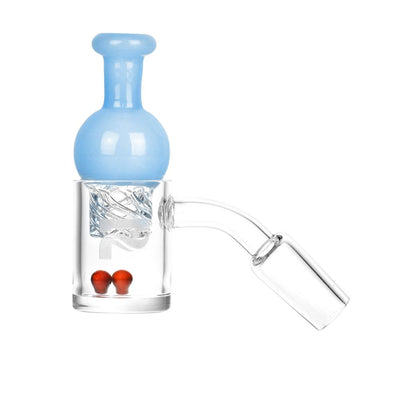 Pulsar Quartz Banger w. Helix Carb Cap (14mm Joint, 45° Angle) by Pulsar | Mission Dispensary