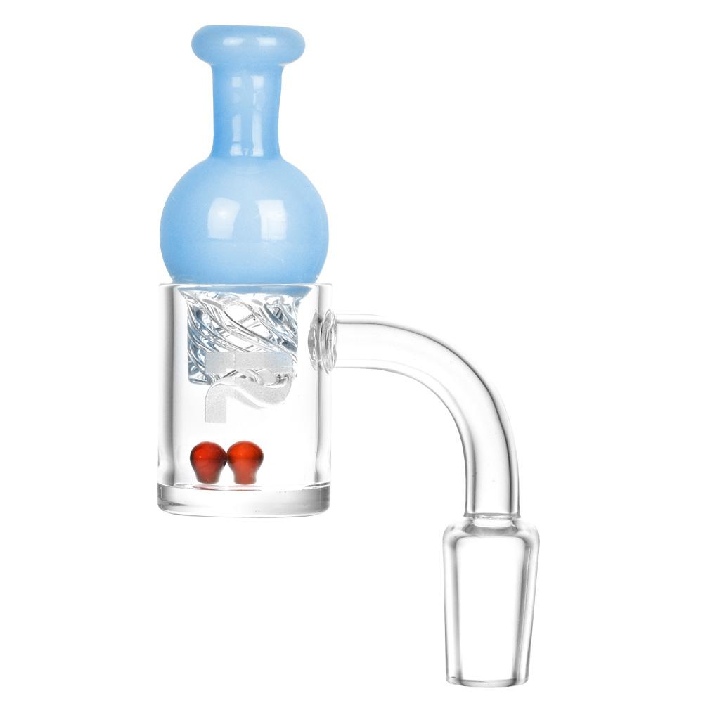 Pulsar Quartz Banger w. Helix Carb Cap (14mm Joint, 90° Angle) by Pulsar | Mission Dispensary