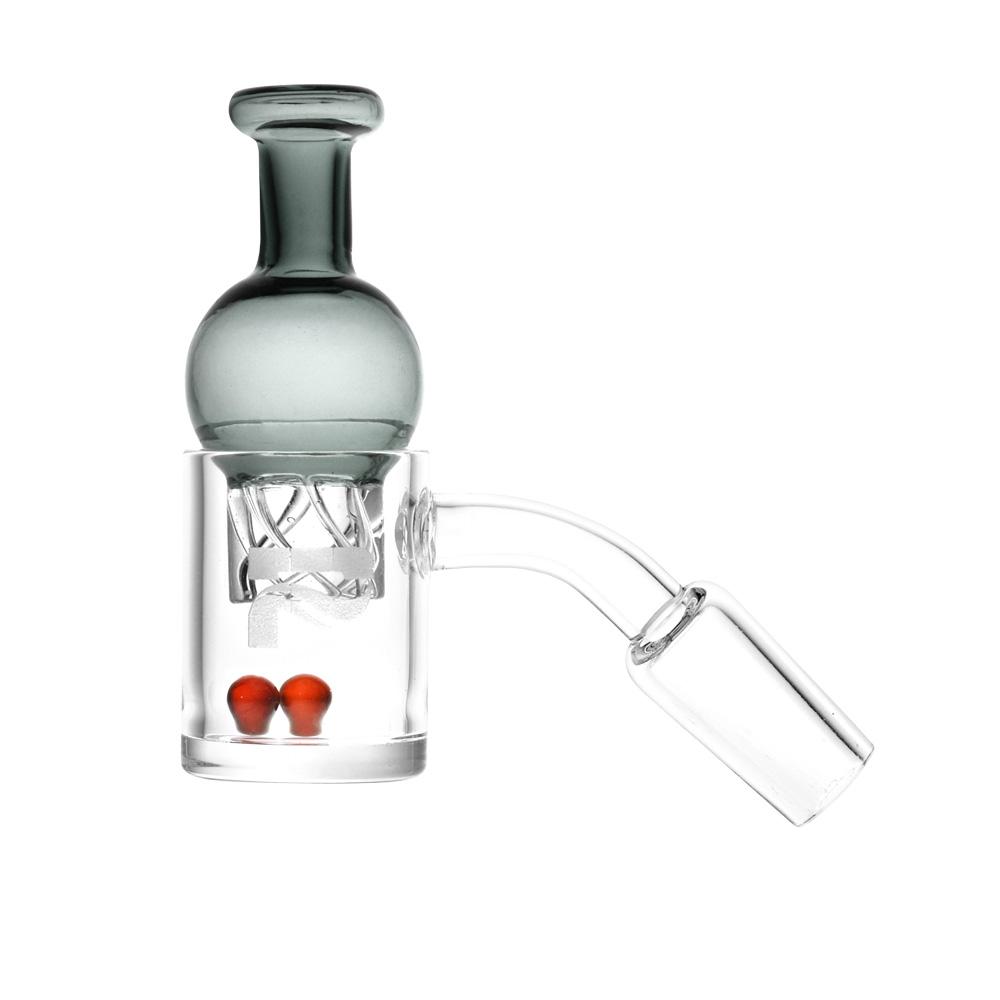 Pulsar Quartz Banger w. Helix Carb Cap (14mm Joint, 45° Angle) by Pulsar | Mission Dispensary