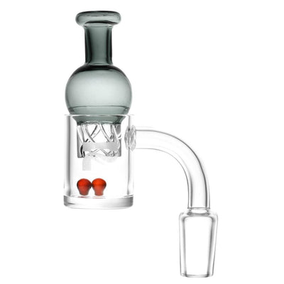 Pulsar Quartz Banger w. Helix Carb Cap (14mm Joint, 90° Angle) by Pulsar | Mission Dispensary