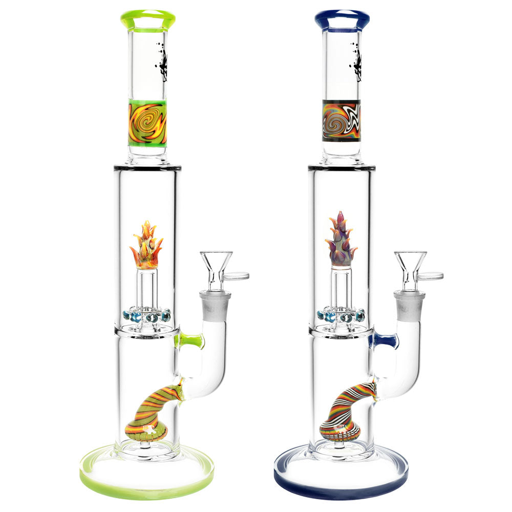 Pulsar 15” Spiral Space Glow Bong by Pulsar | Mission Dispensary