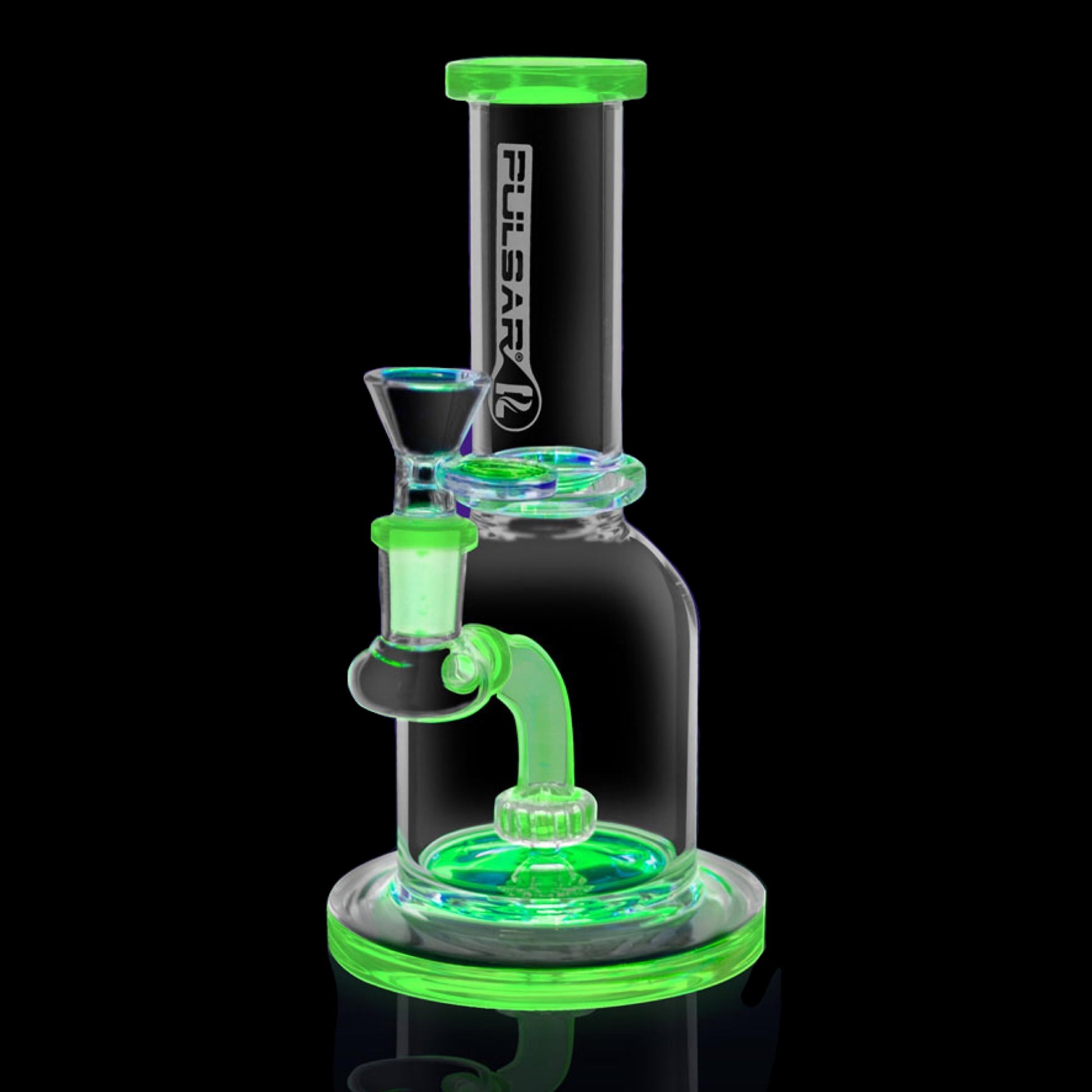 Pulsar 7.5” UV Reactive Circ Perc Bong by Pulsar | Mission Dispensary