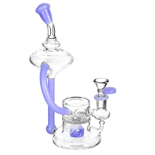 Pulsar 9” Lab Tubes Recycler Bong by Pulsar | Mission Dispensary