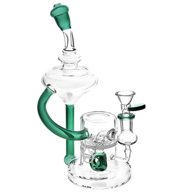 Pulsar 9” Lab Tubes Recycler Bong by Pulsar | Mission Dispensary