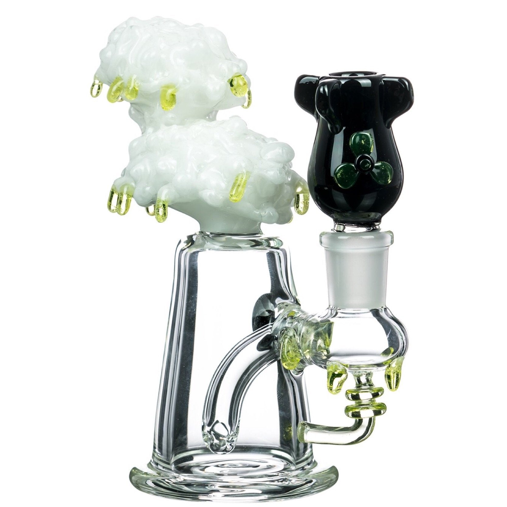 Empire Glassworks 6” Radioactive Cloud Bong w. Nuke Bowl 