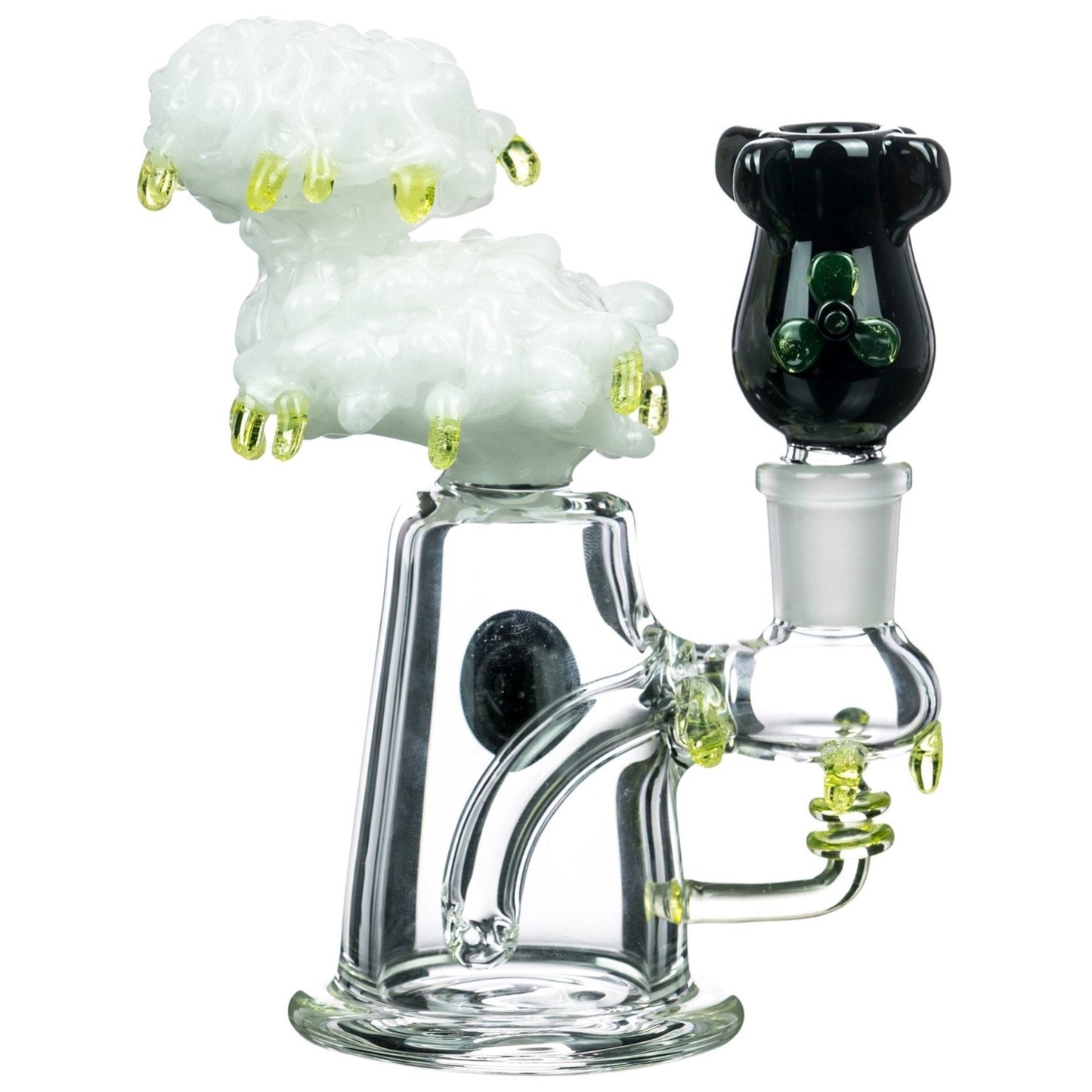 Empire Glassworks 6” Radioactive Cloud Bong w. Nuke Bowl 