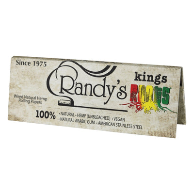 Randy’s King Roots - XL Organic Hemp Wired Rolling Papers by Randy’s | Mission Dispensary