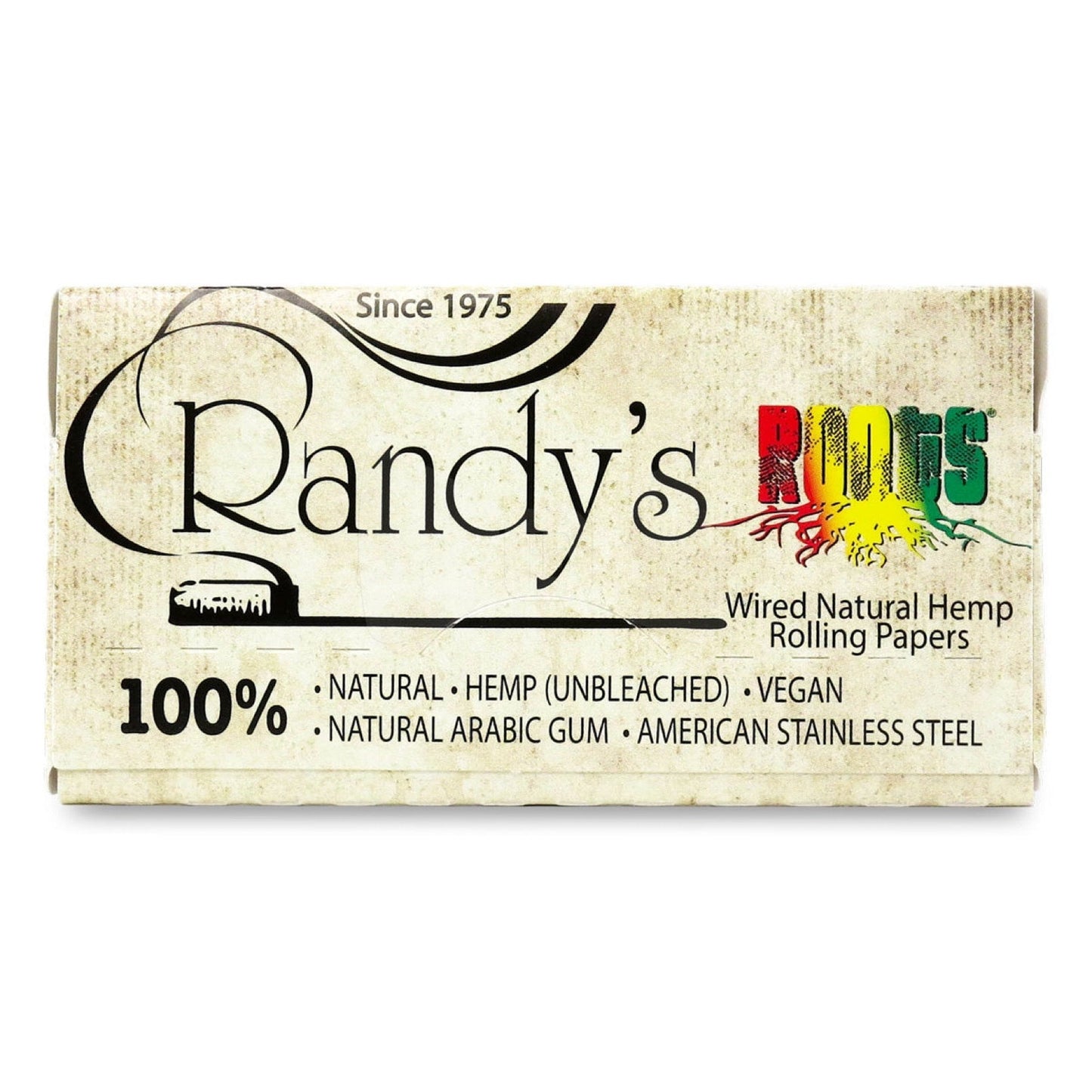 Randy’s Roots 1.25” Organic Hemp Wired Rolling Papers by Randy’s | Mission Dispensary