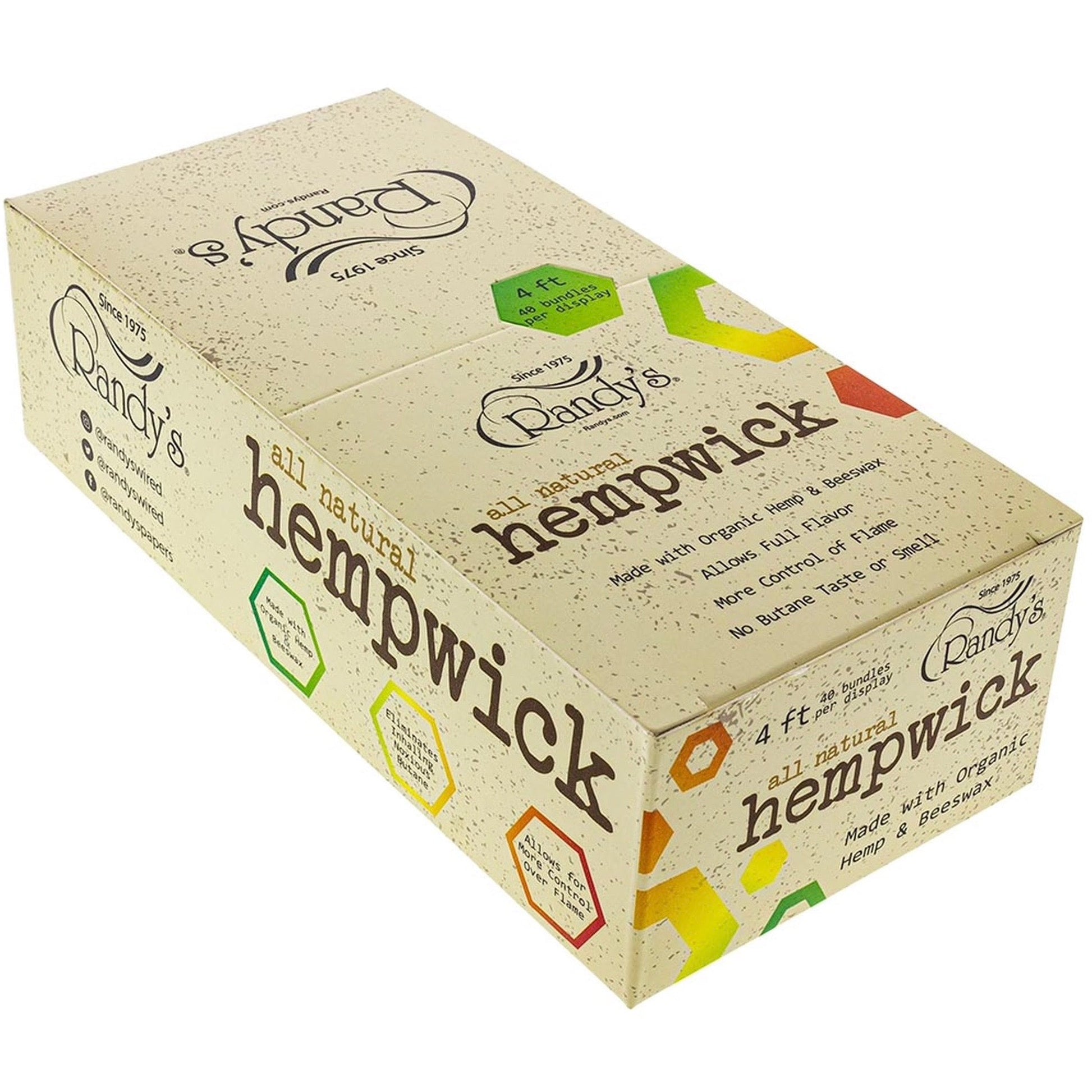 Randy’s All-Natural Hemp Wick - 4 ft Bundle by Randy’s | Mission Dispensary