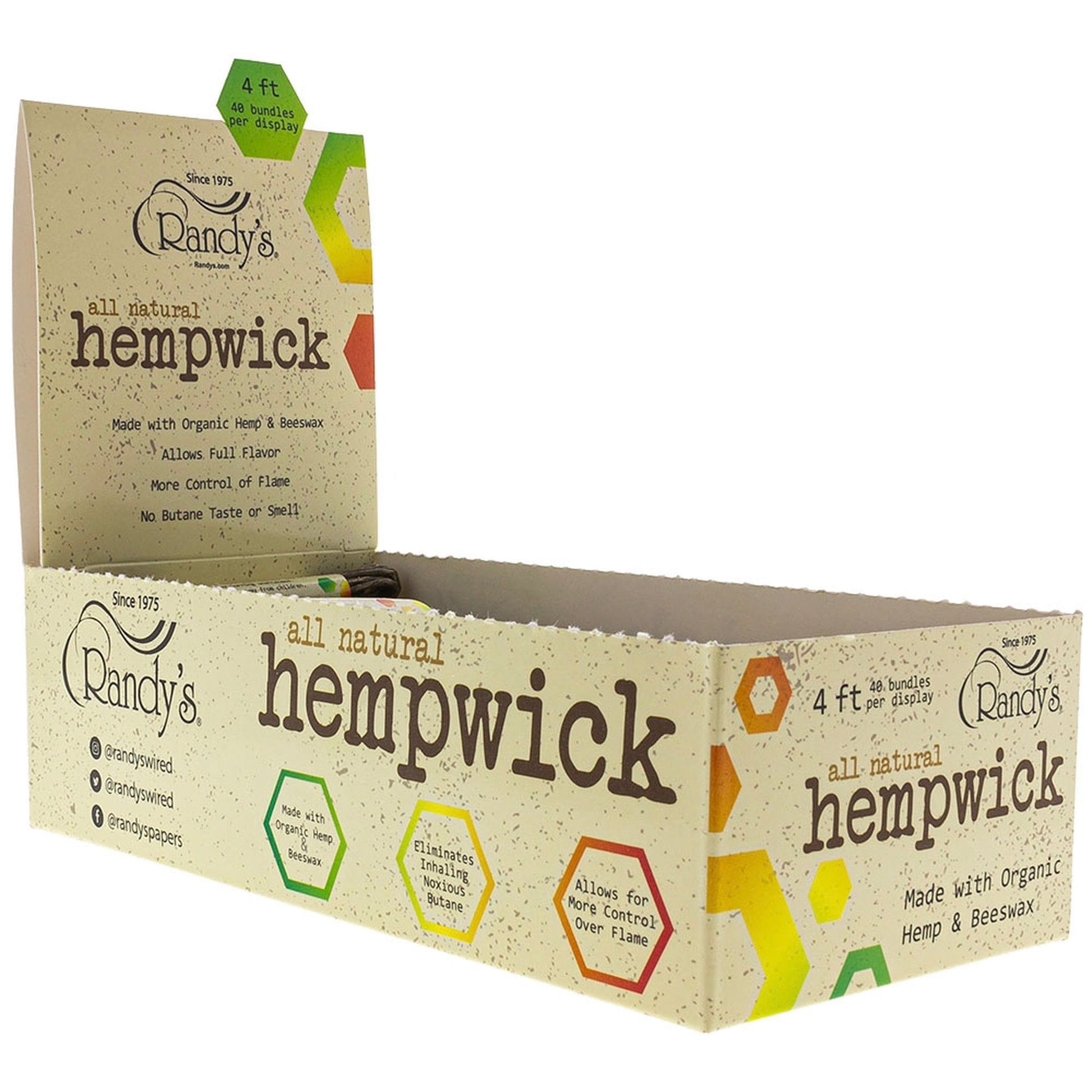 Randy’s All-Natural Hemp Wick - 4 ft Bundle by Randy’s | Mission Dispensary