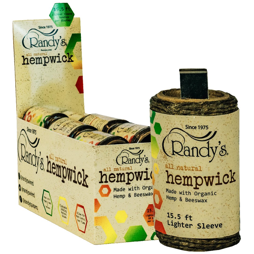 Randy’s Hemp Wick Lighter Sleeve - 15.5 ft Spool by Randy’s | Mission Dispensary