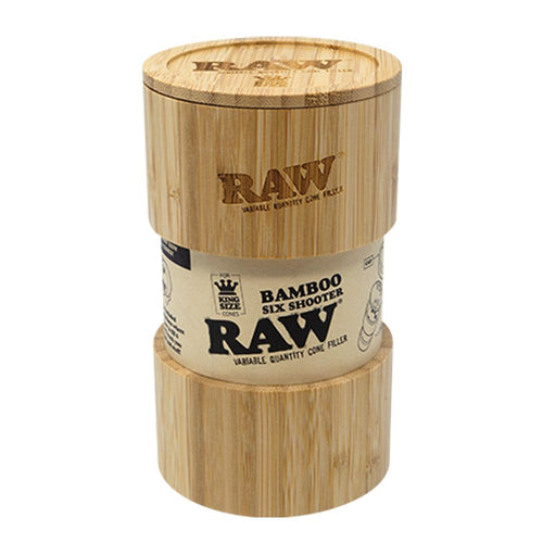 Raw® Bamboo Six Shooter Cone Filler by RAW Rolling Papers | Mission Dispensary