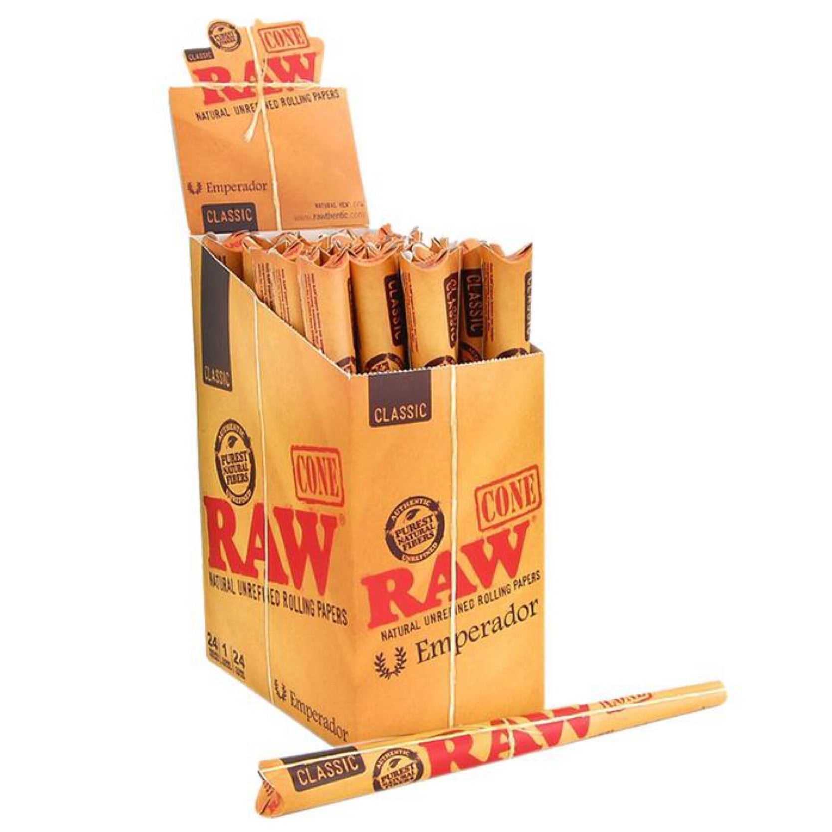 Raw® Classic 9” Emperador Pre-Rolled Cones (Full Box) by RAW Rolling Papers | Mission Dispensary