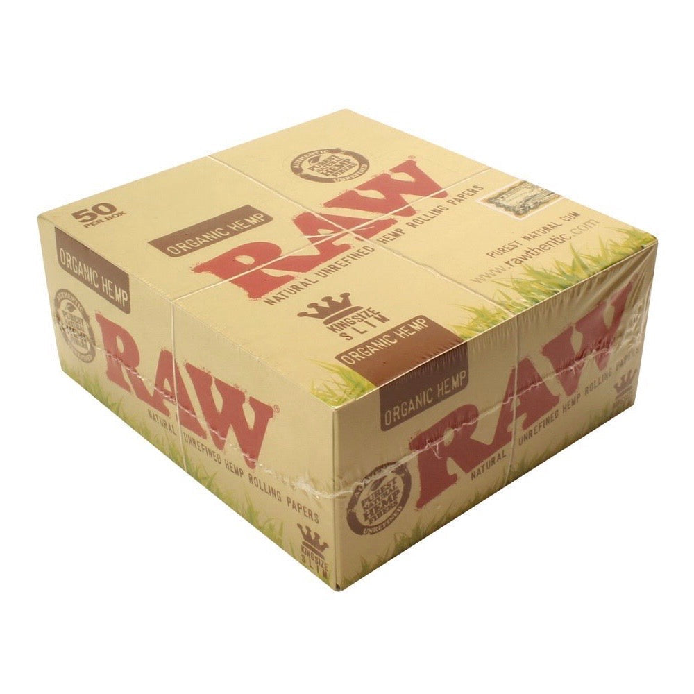 Raw® Organic Hemp King Slim Rolling Papers by RAW Rolling Papers | Mission Dispensary