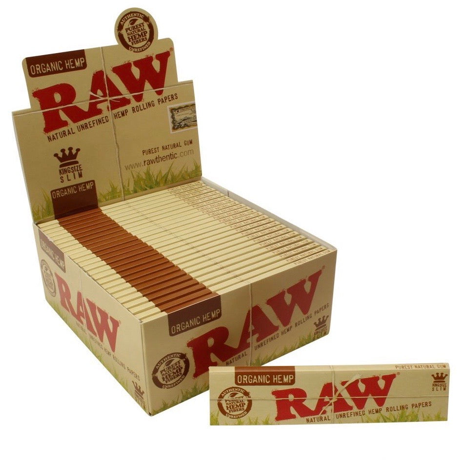 Raw® Organic Hemp King Slim Rolling Papers by RAW Rolling Papers | Mission Dispensary