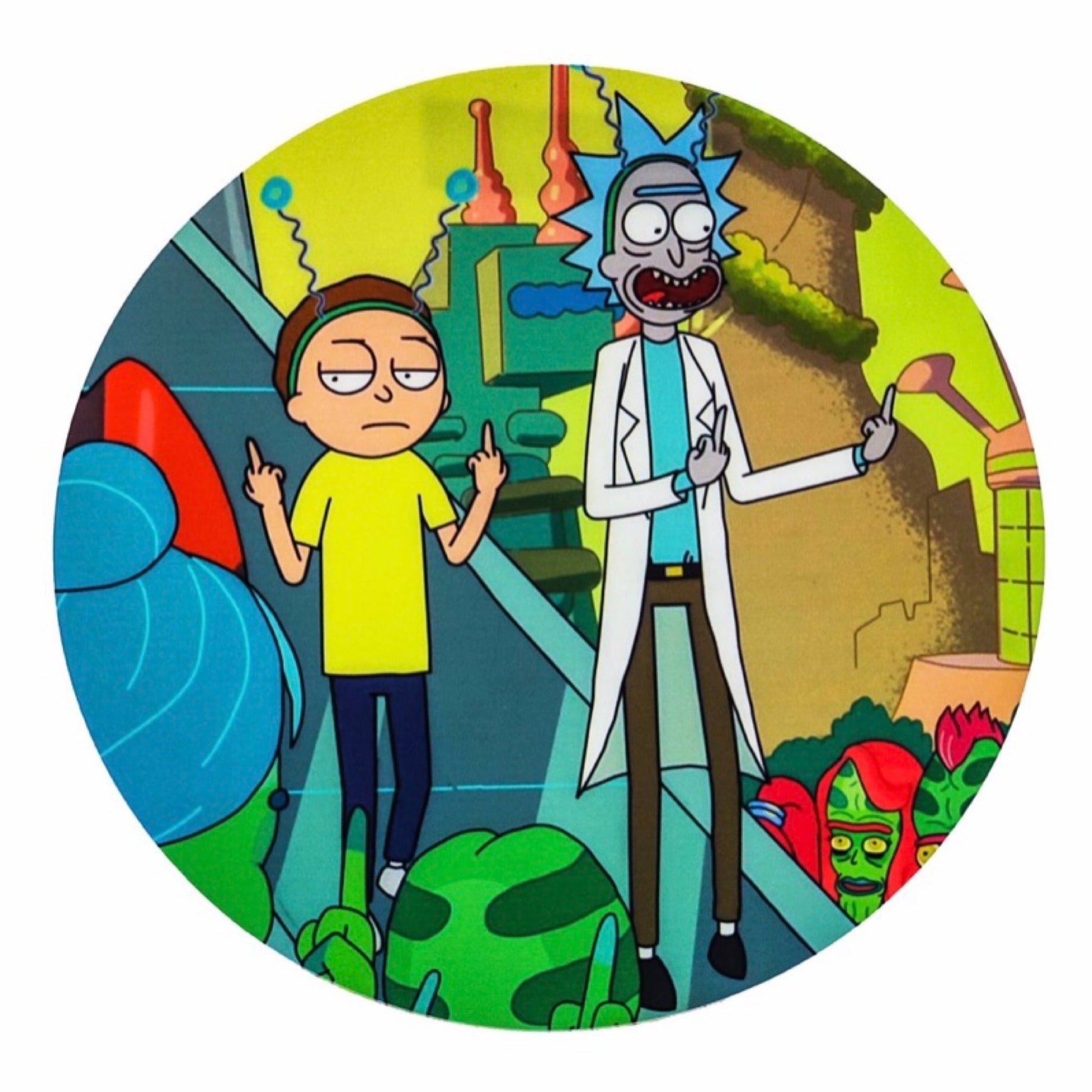 Rick & Morty “Birdies Up” Silicone Dab Mat by Mission Dispensary | Mission Dispensary