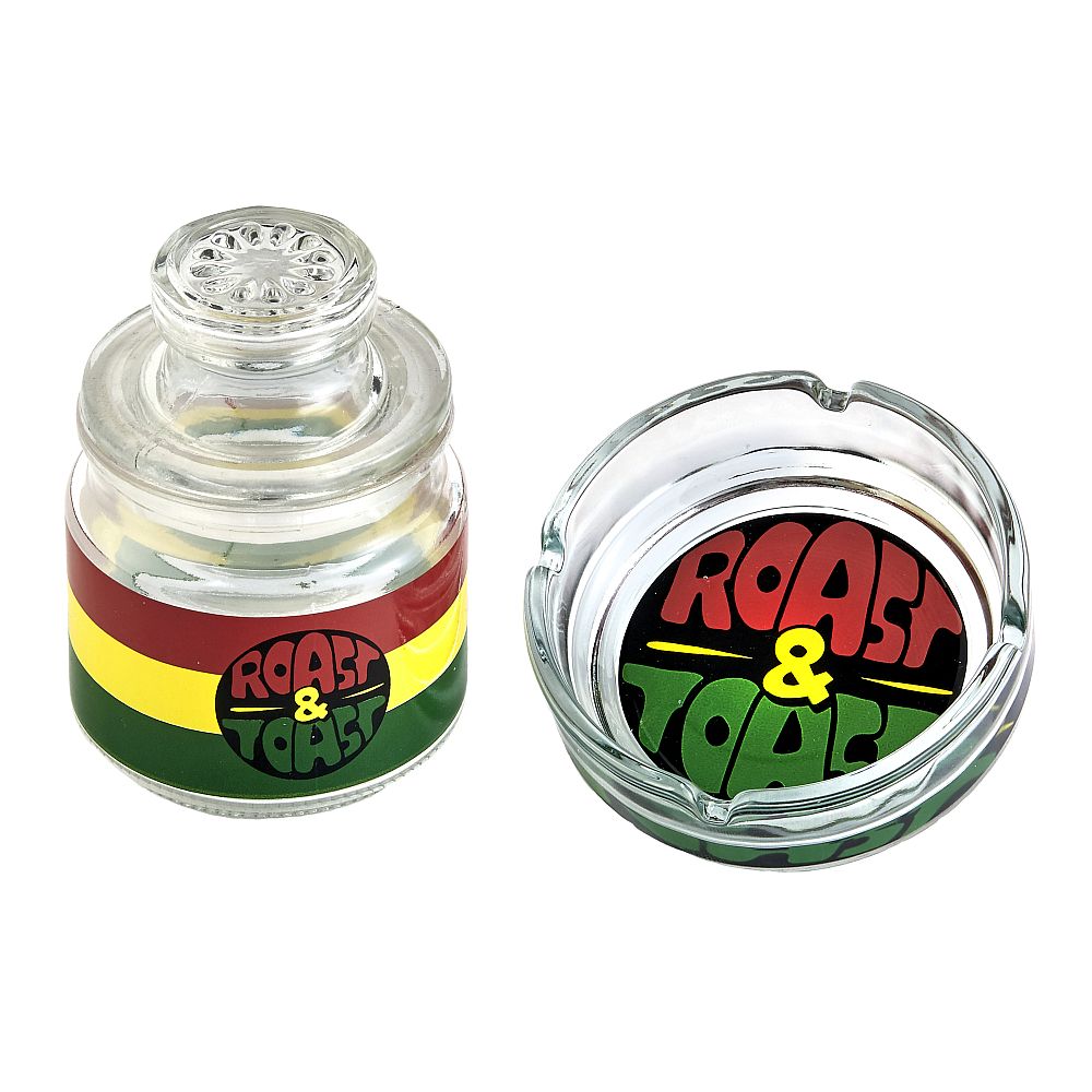 Roast & Toast Ashtray & Stash Jar Set by Roast & Toast | Mission Dispensary