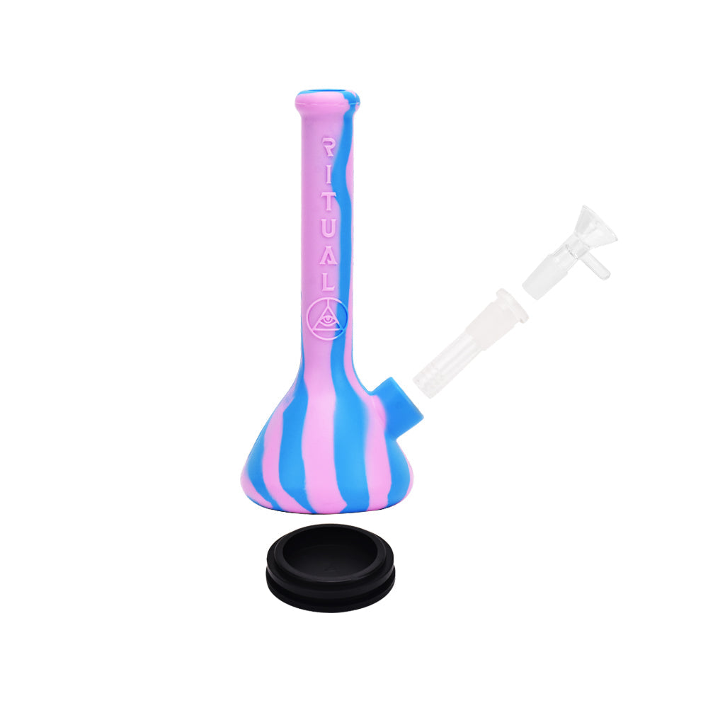 Ritual 7.5” Deluxe Silicone Mini Beaker Bong by Ritual | Mission Dispensary