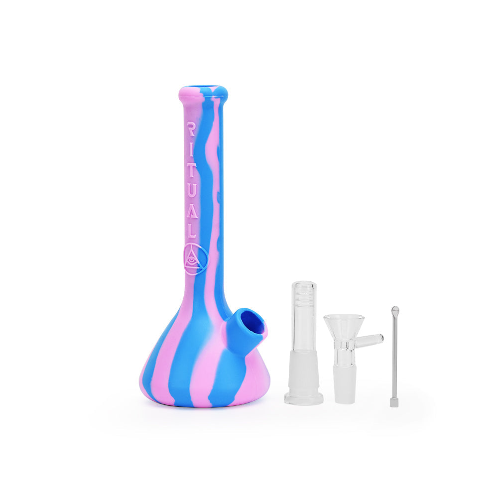 Ritual 7.5” Deluxe Silicone Mini Beaker Bong by Ritual | Mission Dispensary
