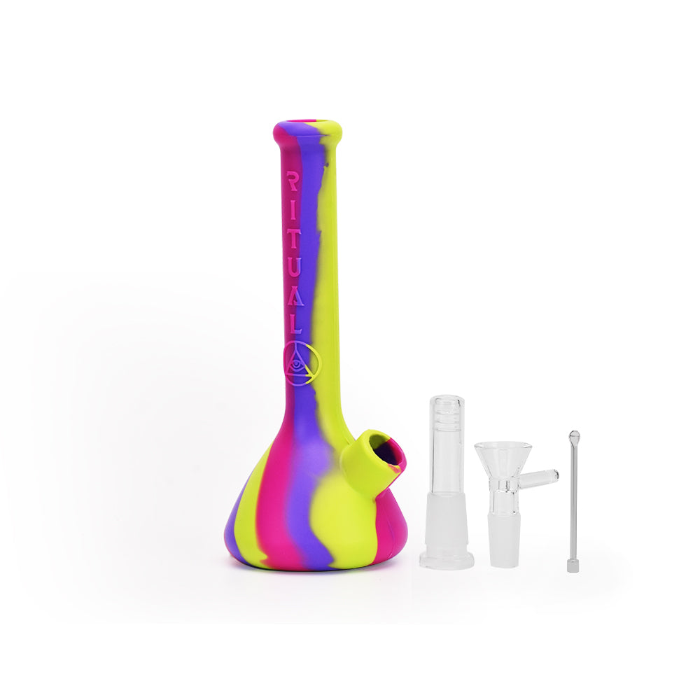Ritual 7.5” Deluxe Silicone Mini Beaker Bong by Ritual | Mission Dispensary