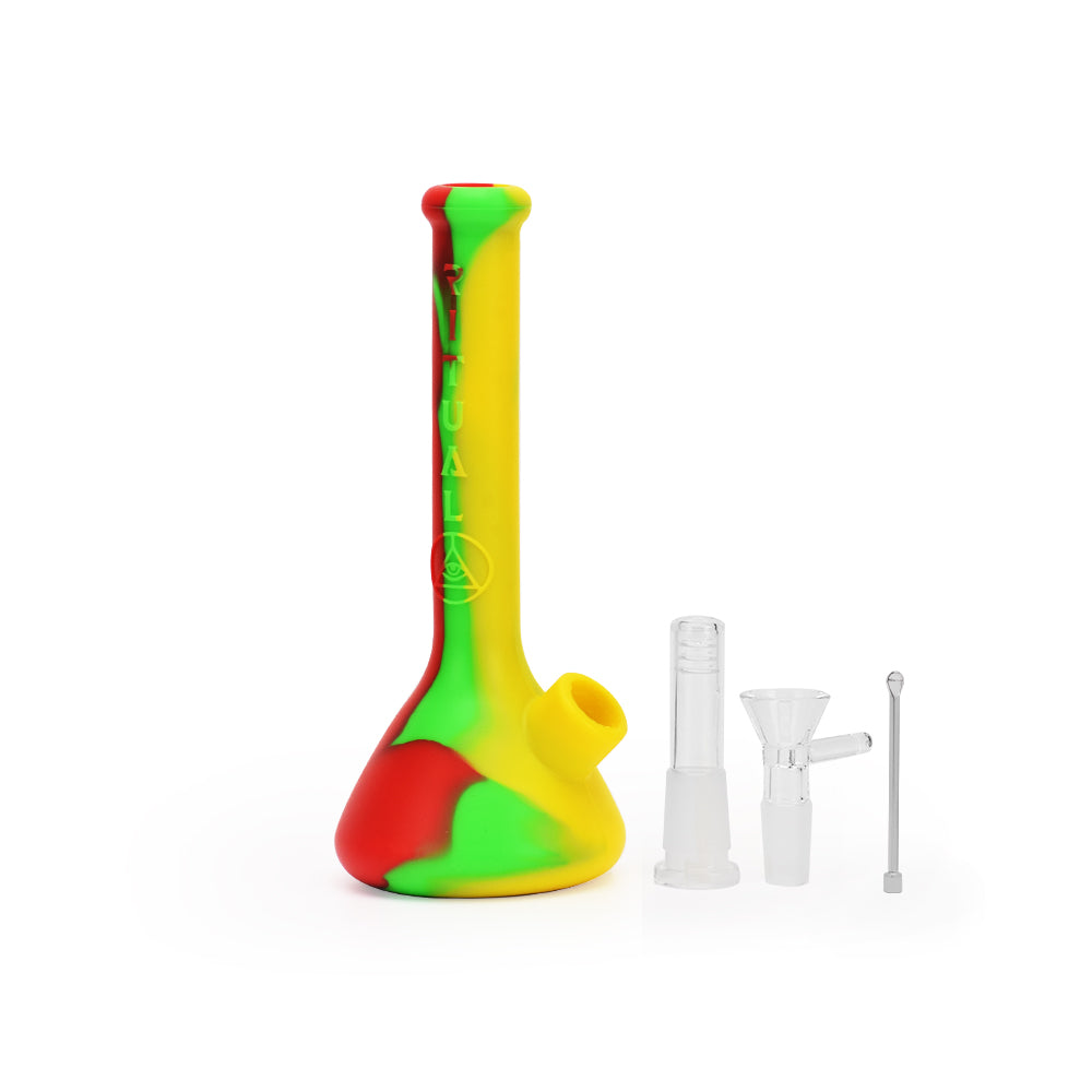Ritual 7.5” Deluxe Silicone Mini Beaker Bong by Ritual | Mission Dispensary
