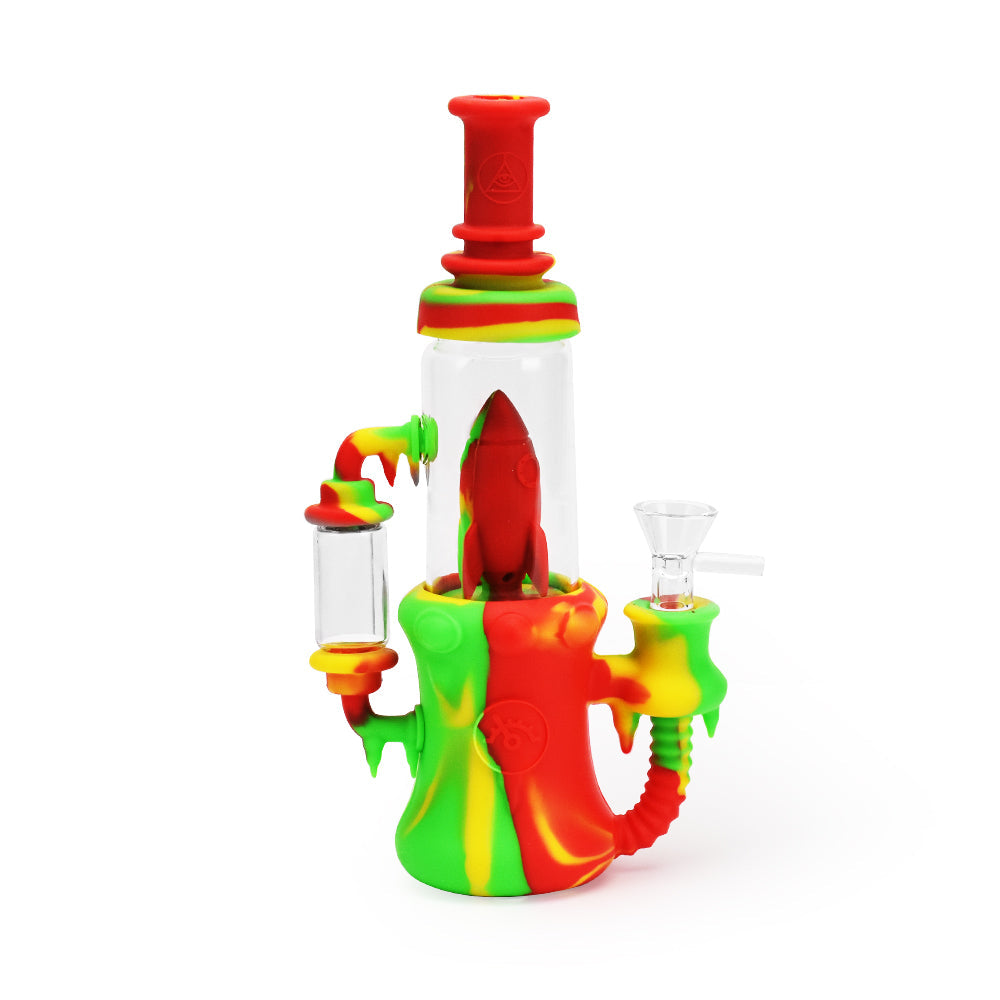 Ritual 8.5” Silicone Rocket Recycler Bong by Ritual | Mission Dispensary