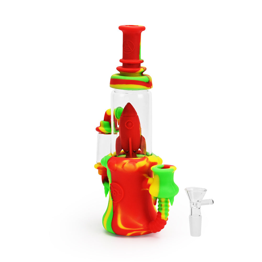 Ritual 8.5” Silicone Rocket Recycler Bong by Ritual | Mission Dispensary