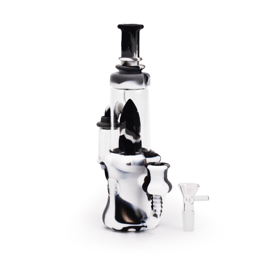 Ritual 8.5” Silicone Rocket Recycler Bong by Ritual | Mission Dispensary
