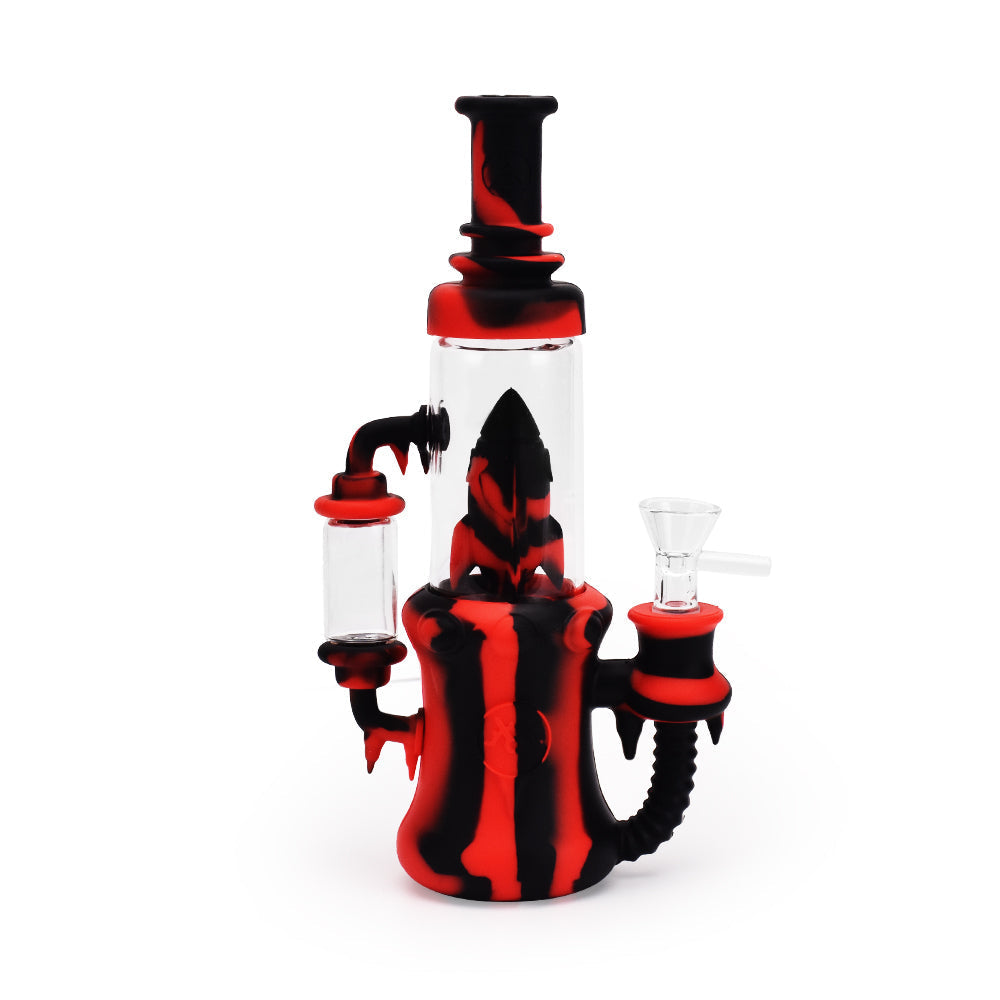Ritual 8.5” Silicone Rocket Recycler Bong by Ritual | Mission Dispensary