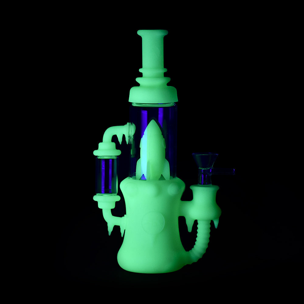 Ritual 8.5” Silicone Rocket Recycler Bong by Ritual | Mission Dispensary