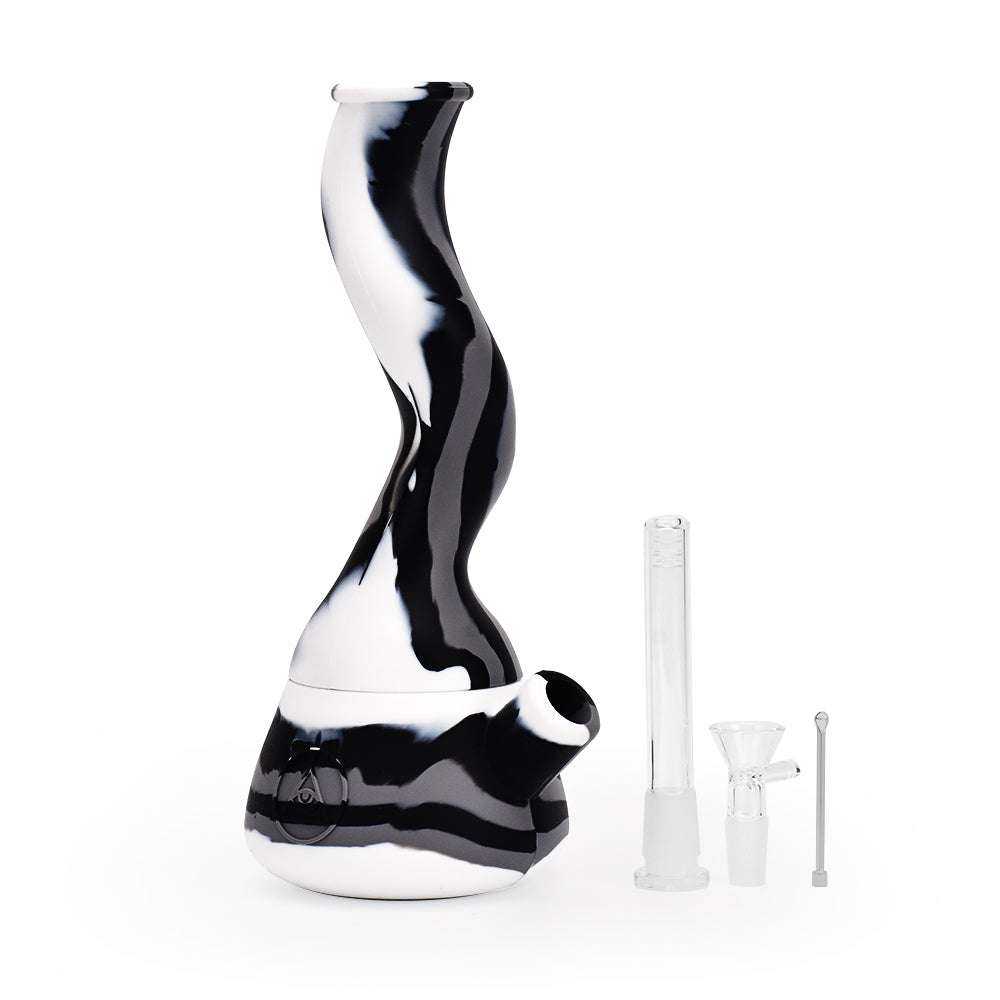 Ritual 10” Wavy Silicone Beaker Bong by Ritual | Mission Dispensary