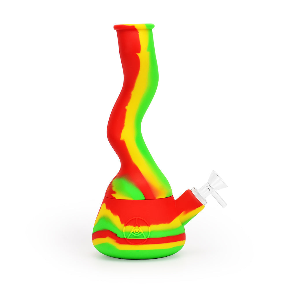 Ritual 10” Wavy Silicone Beaker Bong by Ritual | Mission Dispensary