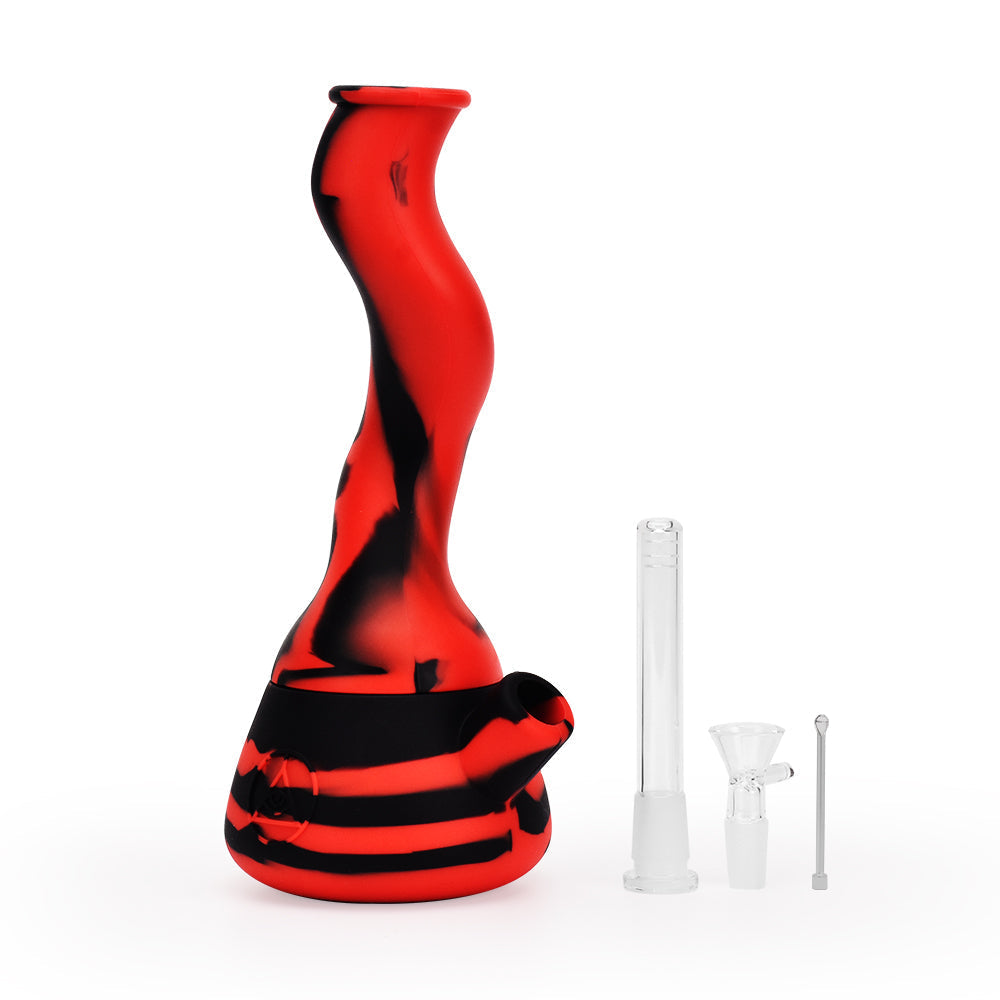 Ritual 10” Wavy Silicone Beaker Bong by Ritual | Mission Dispensary