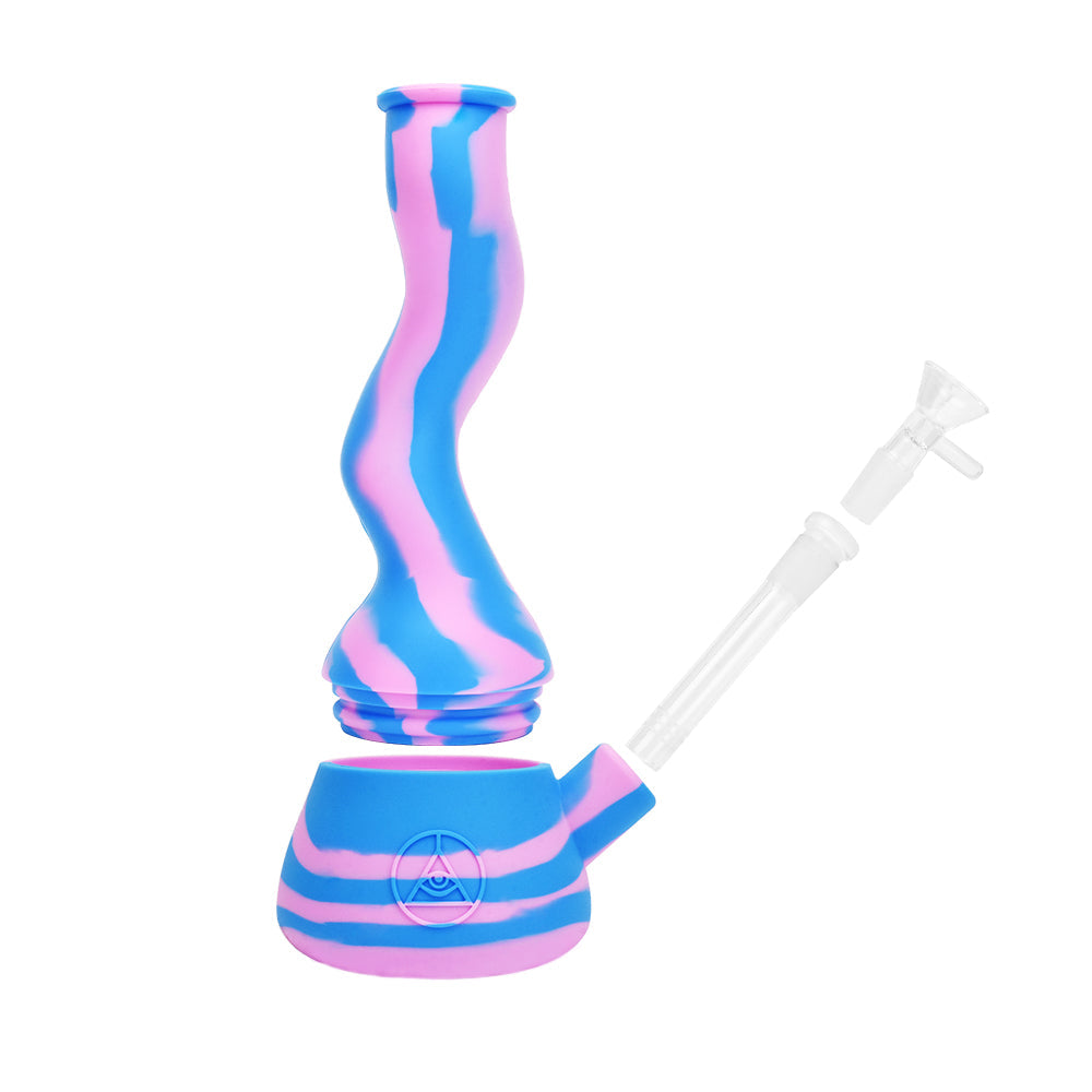 Ritual 10” Wavy Silicone Beaker Bong by Ritual | Mission Dispensary