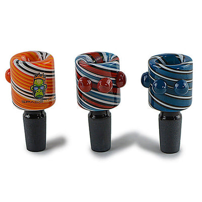 Space King Colored Glass Bowl Piece - 14mm Male Joint by Space King | Mission Dispensary