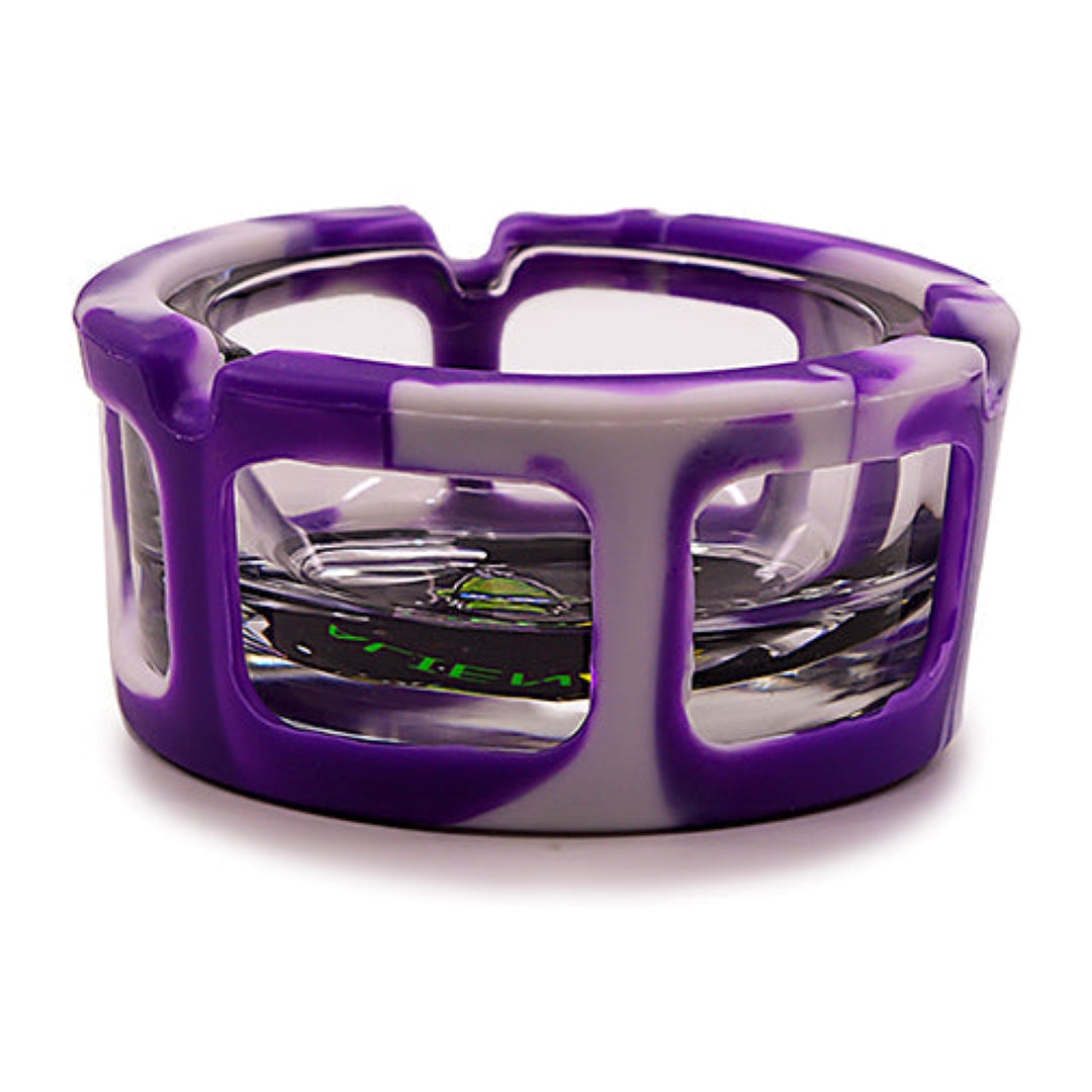 Space King Glass Ashtray w. Silicone Sleeve by Space King | Mission Dispensary