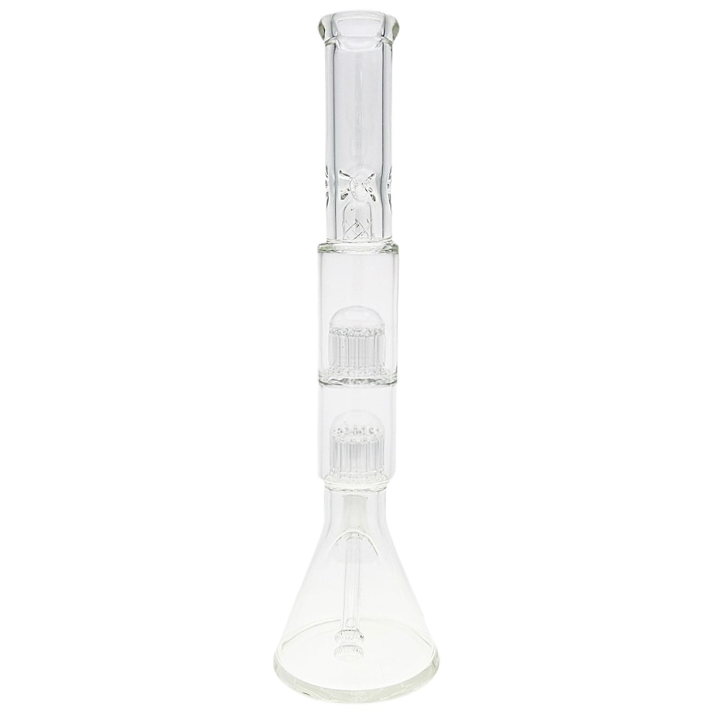TAG 20” Double Big Tree Perc Beaker Bong by Thick Ass Glass | Mission Dispensary