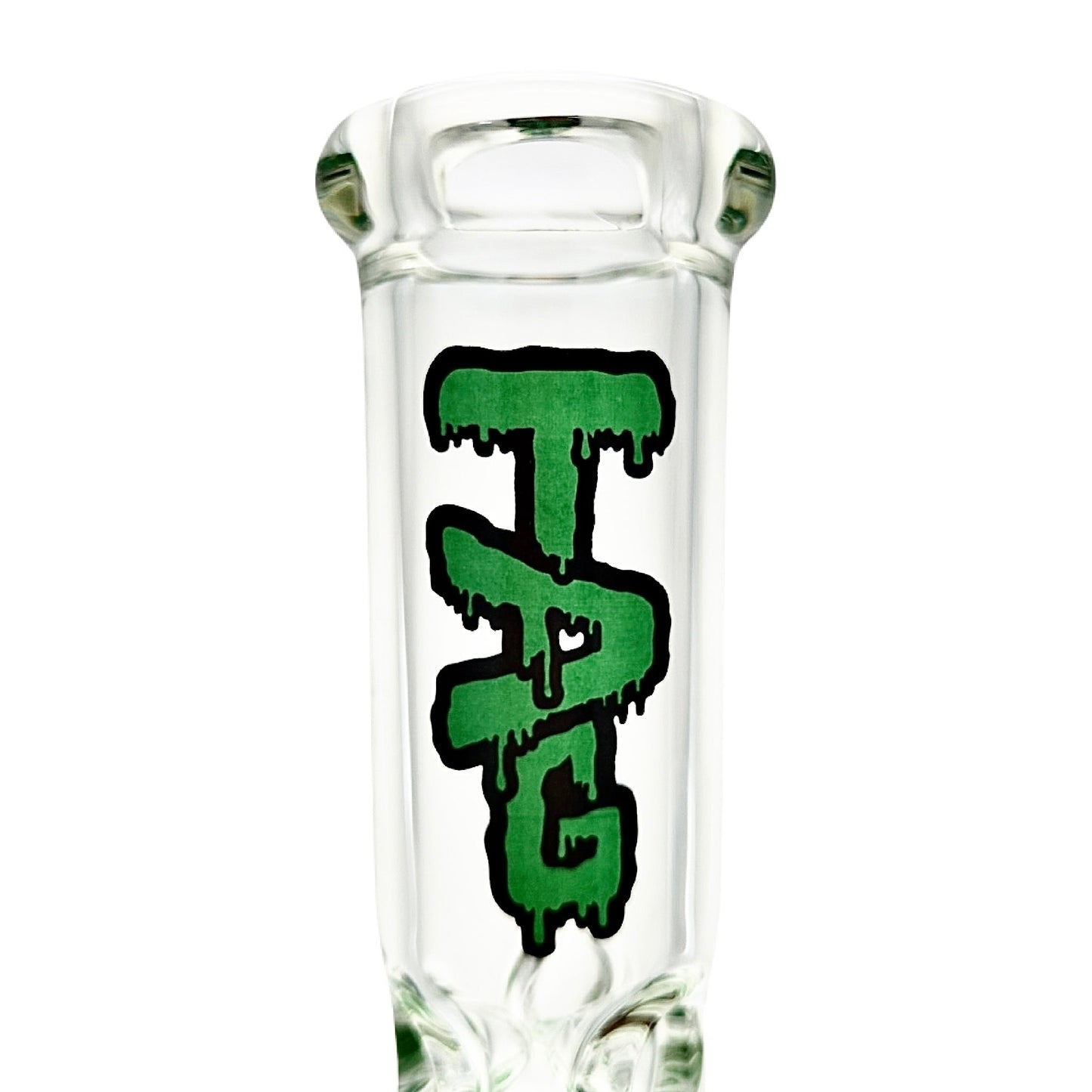 TAG 16” Double Honeycomb Perc Straight Tube Bong by Thick Ass Glass | Mission Dispensary
