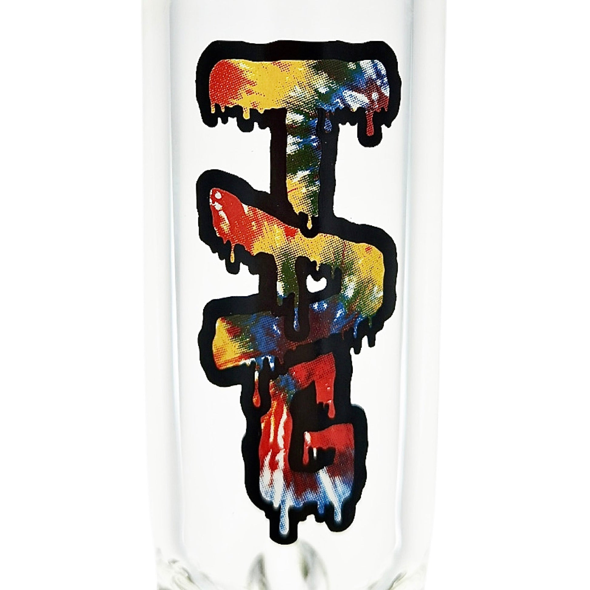 TAG 16” Double Honeycomb Perc Straight Tube Bong by Thick Ass Glass | Mission Dispensary