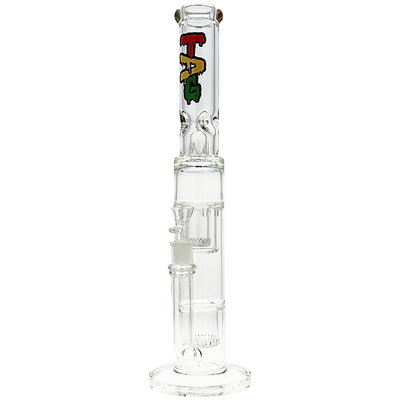 TAG 19” Double Interior Showerhead Perc Bong by Thick Ass Glass | Mission Dispensary