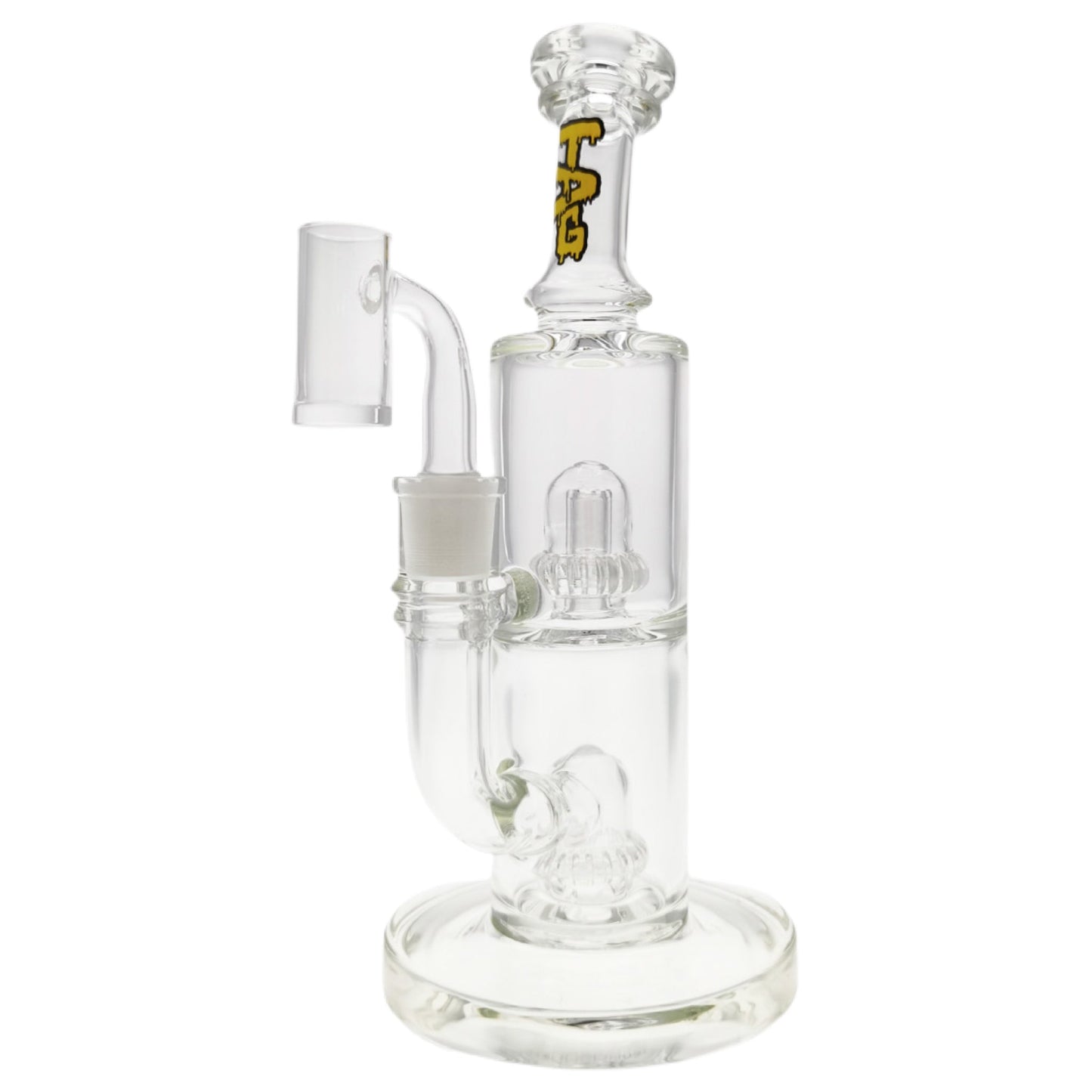 TAG 9” Double UFO Perc Rig by Thick Ass Glass | Mission Dispensary