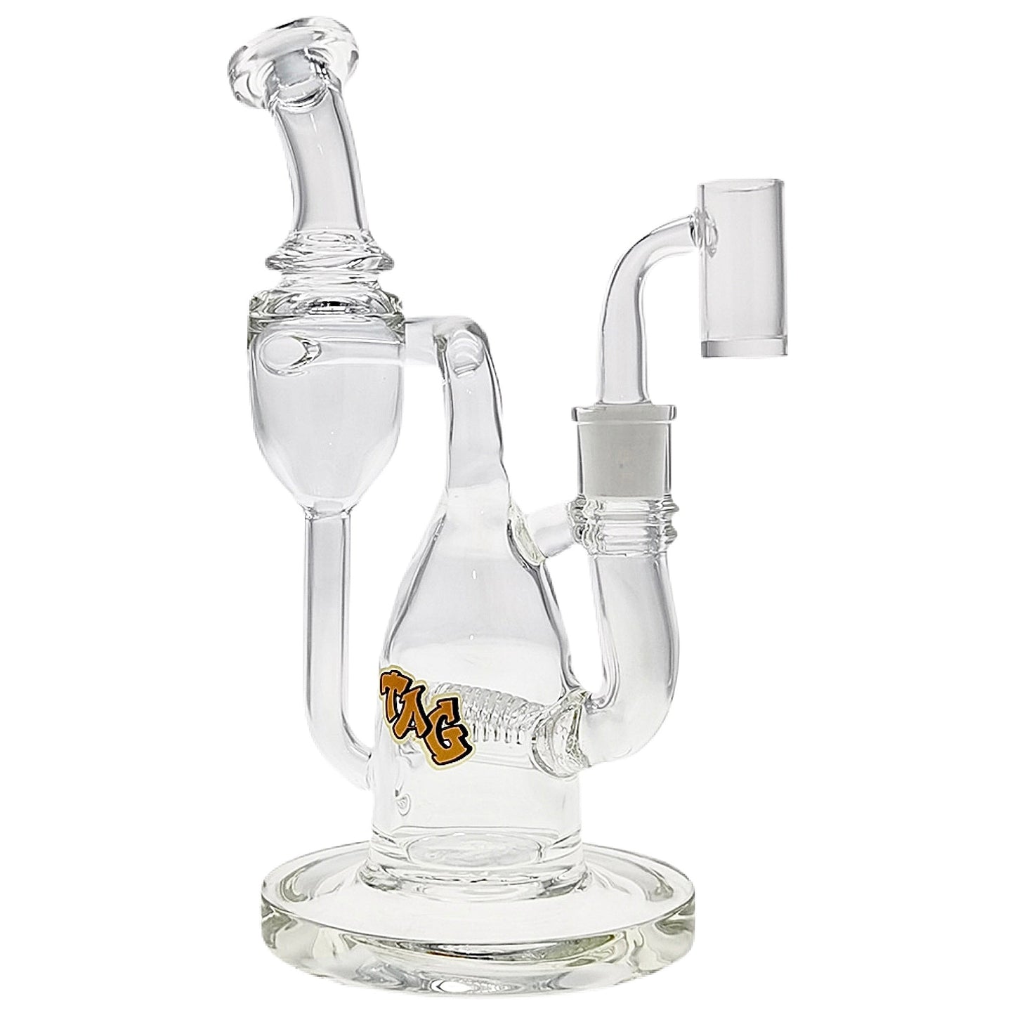TAG 8” Inline Perc Recycler Rig by Thick Ass Glass | Mission Dispensary