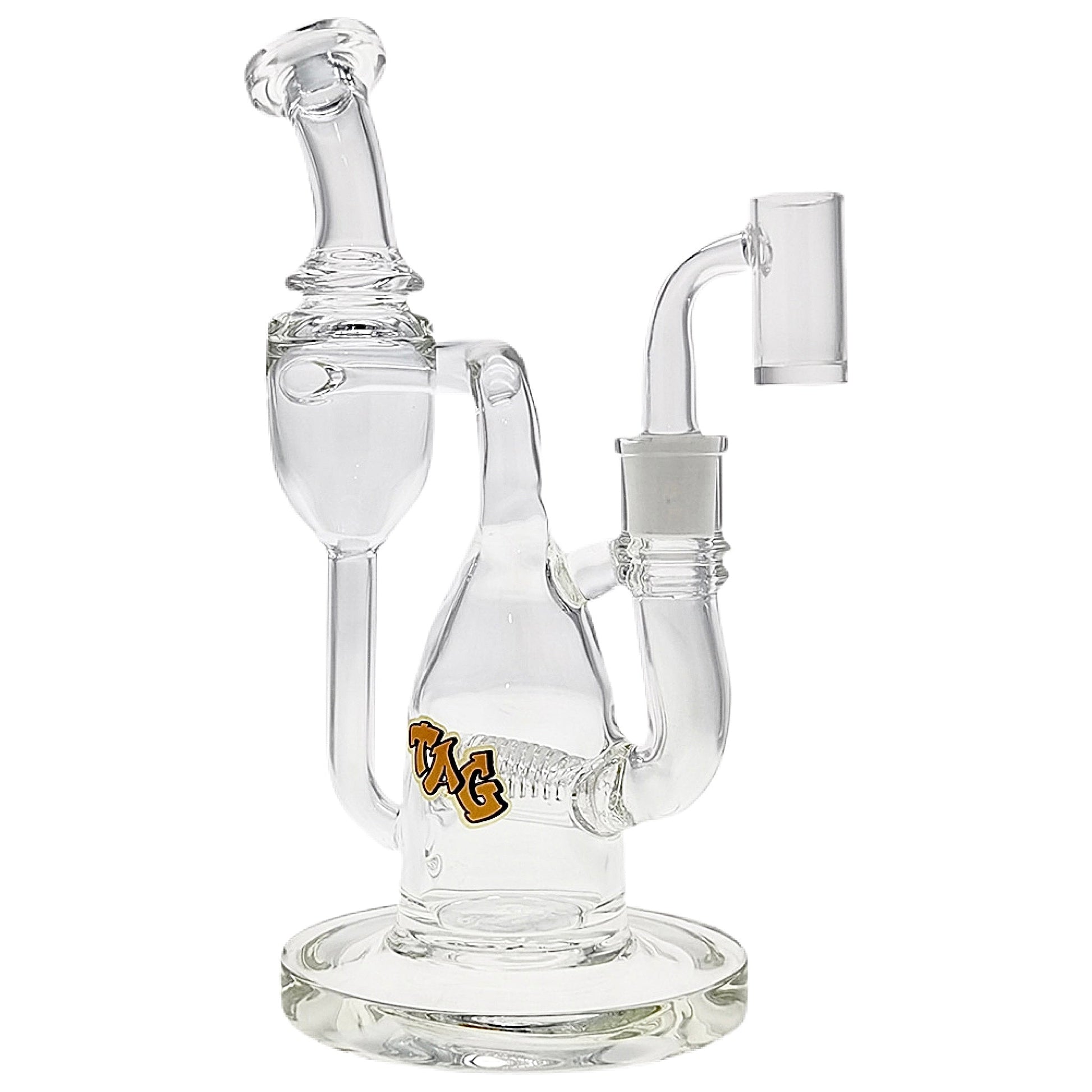 TAG 8” Inline Perc Recycler Rig by Thick Ass Glass | Mission Dispensary