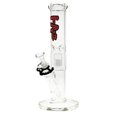 TAG 13” Tree Perc Straight Tube Bong by Thick Ass Glass | Mission Dispensary