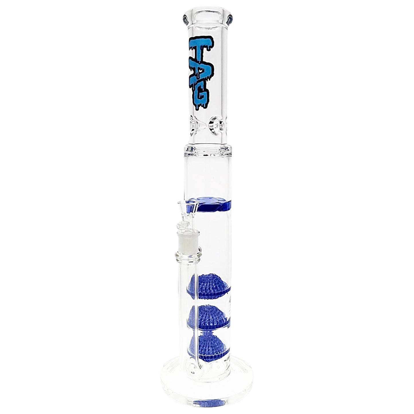 TAG 20” Triple Sponge Perc Bong by Thick Ass Glass | Mission Dispensary